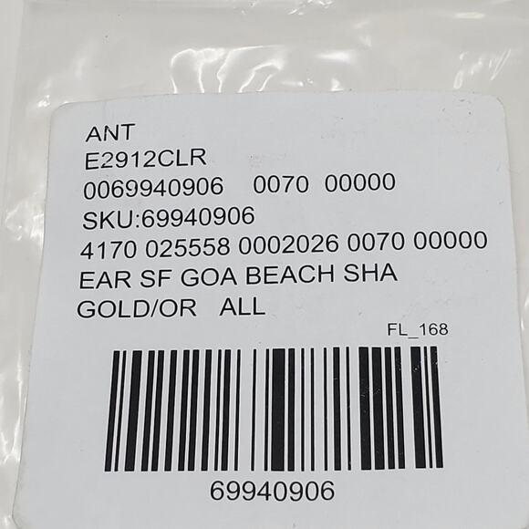 Anthropologie gold over Brass long dangling dainty earrings NEW with tags - Picture 7 of 8